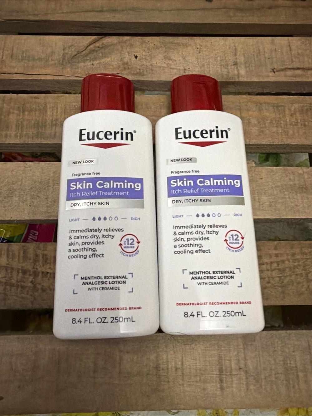 Eucerin Skin Calming Itch Relief Lotion -2 bottles